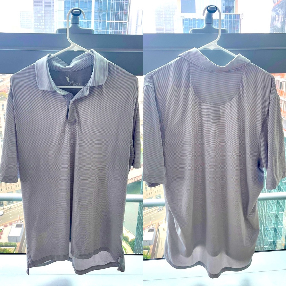 Fairway & Greene Tech Austin Stripe Polo
